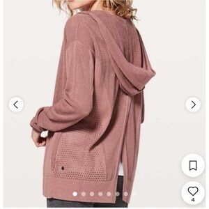 Lululemon Women's Mauve Hooded Cardigan